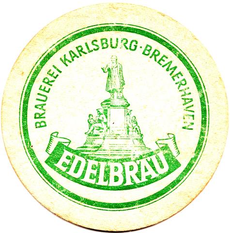 bremerhaven hb-hb karlsburg edelbr�u 3a (rund215-gr�n)